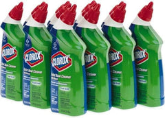 Clorox - 24 oz Bottle Gel Toilet Bowl Cleaner - Bleach Scent, Disinfectant, Nonacidic, Toilet Bowl - Industrial Tool & Supply