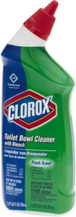 Clorox - 24 oz Bottle Gel Toilet Bowl Cleaner - Bleach Scent, Disinfectant, Nonacidic, Toilet Bowl - Industrial Tool & Supply
