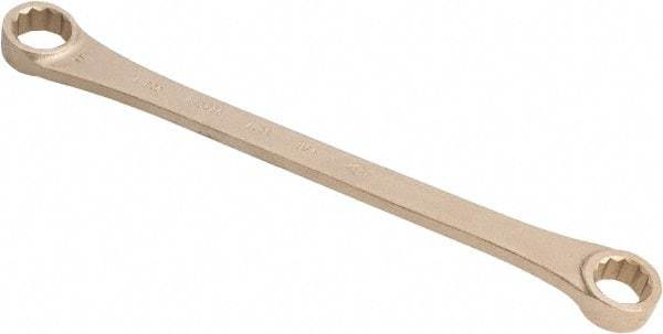 Ampco - 3/4" x 7/8" 12 Point Offset Box Wrench - Double End, 12-1/4" OAL, Aluminum Bronze - Industrial Tool & Supply