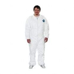 Dupont - Size 2XL Film Laminate General Purpose Coveralls - Zipper Closure - Industrial Tool & Supply