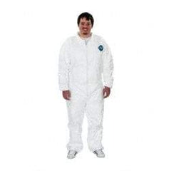 Dupont - Size 2XL Film Laminate General Purpose Coveralls - Zipper Closure - Industrial Tool & Supply