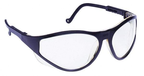 Uvex - Espresso Lenses, Framed Safety Glasses - Anti-Fog, Scratch Resistant, Black Plastic Frame, Adjustable Temples, Size Universal, Wrap Around - Industrial Tool & Supply