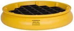 Eagle - 10 Gal Sump, 1,000 Lb Capacity, 1 Drum, Plastic Drum Tray - 6" High - Industrial Tool & Supply