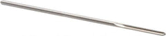 Alvord Polk - 3/32" High Speed Steel 4 Flute Chucking Reamer - Straight Flute, 0.088" Straight Shank, 3/4" Flute Length, 3" OAL - Industrial Tool & Supply