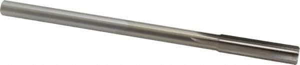 Alvord Polk - 7/16" High Speed Steel 6 Flute Chucking Reamer - Straight Flute, 0.373" Straight Shank, 1-3/4" Flute Length, 7" OAL - Industrial Tool & Supply