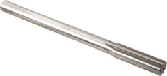 Alvord Polk - 47/64" High Speed Steel 8 Flute Chucking Reamer - Straight Flute, 5/8" Straight Shank, 2-1/2" Flute Length, 9-1/2" OAL - Industrial Tool & Supply