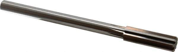Alvord Polk - 51/64" High Speed Steel 8 Flute Chucking Reamer - Straight Flute, 5/8" Straight Shank, 2-1/2" Flute Length, 9-1/2" OAL - Industrial Tool & Supply