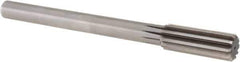 Alvord Polk - 61/64" High Speed Steel 10 Flute Chucking Reamer - Straight Flute, 3/4" Straight Shank, 2-5/8" Flute Length, 10" OAL - Industrial Tool & Supply