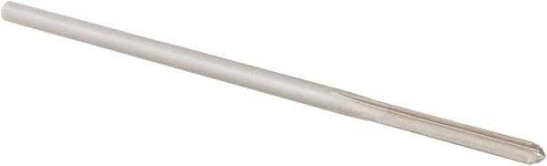 Alvord Polk - #24 High Speed Steel 4 Flute Chucking Reamer - Straight Flute, 0.146" Straight Shank, 1" Flute Length, 4" OAL - Industrial Tool & Supply