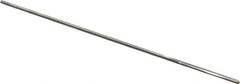Alvord Polk - #59 High Speed Steel 4 Flute Chucking Reamer - Straight Flute, 0.039" Straight Shank, 1/2" Flute Length, 2-1/2" OAL - Industrial Tool & Supply