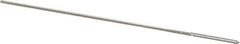 Alvord Polk - #61 High Speed Steel 4 Flute Chucking Reamer - Straight Flute, 0.035" Straight Shank, 1/2" Flute Length, 2-1/2" OAL - Industrial Tool & Supply
