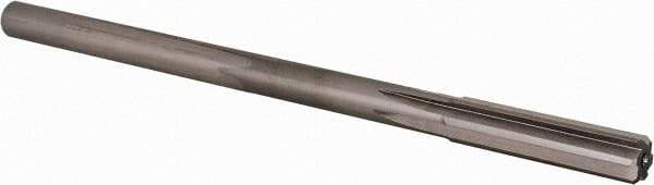Alvord Polk - Letter Z High Speed Steel 6 Flute Chucking Reamer - Straight Flute, 0.373" Straight Shank, 1-3/4" Flute Length, 7" OAL - Industrial Tool & Supply