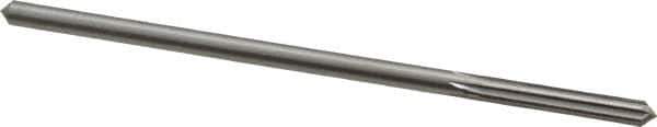 Alvord Polk - 3/16" High Speed Steel 6 Flute Chucking Reamer - Straight Flute, 0.1805" Straight Shank, 1-1/8" Flute Length, 4-1/2" OAL - Industrial Tool & Supply