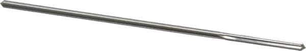 Alvord Polk - 2.5mm High Speed Steel 4 Flute Chucking Reamer - Straight Flute, 0.0928" Straight Shank, 7/8" Flute Length, 3-1/2" OAL - Industrial Tool & Supply
