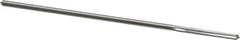 Alvord Polk - 2.5mm High Speed Steel 4 Flute Chucking Reamer - Straight Flute, 0.0928" Straight Shank, 7/8" Flute Length, 3-1/2" OAL - Industrial Tool & Supply