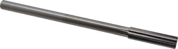 Alvord Polk - 14mm High Speed Steel 8 Flute Chucking Reamer - Straight Flute, 0.4355" Straight Shank, 2" Flute Length, 8" OAL - Industrial Tool & Supply