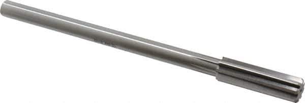 Alvord Polk - 15.5mm High Speed Steel 8 Flute Chucking Reamer - Straight Flute, 0.4355" Straight Shank, 2" Flute Length, 8" OAL - Industrial Tool & Supply