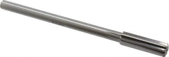 Alvord Polk - 15.5mm High Speed Steel 8 Flute Chucking Reamer - Straight Flute, 0.4355" Straight Shank, 2" Flute Length, 8" OAL - Industrial Tool & Supply