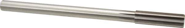 Alvord Polk - 17mm High Speed Steel 8 Flute Chucking Reamer - Straight Flute, 9/16" Straight Shank, 2-1/4" Flute Length, 9" OAL - Industrial Tool & Supply