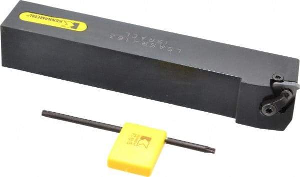 Kennametal - External Thread, Right Hand Cut, 25.4mm Shank Width x 25.4mm Shank Height Indexable Threading Toolholder - 152.4mm OAL, LT 16ER Insert Compatibility, LSAS Toolholder, Series LT Threading - Industrial Tool & Supply