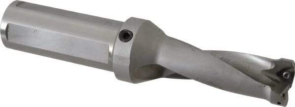 Kennametal - 3.3" Max Drill Depth, 2.5xD, 33.3mm Diam, Indexable Insert Drill - 2 Inserts, 1-1/2" Shank Diam, Straight Shank - Industrial Tool & Supply