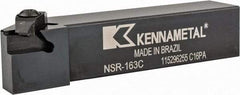 Kennametal - External Thread, Right Hand Cut, 25.4mm Shank Width x 25.4mm Shank Height Indexable Threading Toolholder - 127mm OAL, N.3R Insert Compatibility, NS Toolholder, Series Top Notch - Industrial Tool & Supply