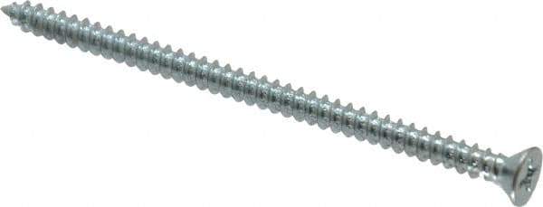 Value Collection - #8 Flat Head Phillips Sheet Metal Screw - Steel, 3" OAL, Grade 2 - Industrial Tool & Supply
