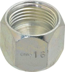 Eaton - 5/8" Tube OD, 37° Steel Flared Tube Cap - Flare Ends - Industrial Tool & Supply