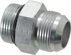 Eaton - 1" Tube OD, 37° Steel Flared Tube Straight Thread Connector - 1 ORB, Flared to Male SAE O-Ring Ends - Industrial Tool & Supply
