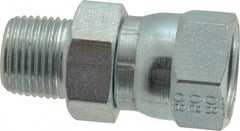 Eaton - 1/2" Tube OD, 37° Steel Flared Tube Female JIC 37° Swivel to Male Pipe Adapter - 3/8 NPT - Industrial Tool & Supply