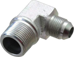 Eaton - 1/2" Tube OD, 37° Steel Flared Tube Male Elbow - 3/4 NPT, Flare x MNPT Ends - Industrial Tool & Supply