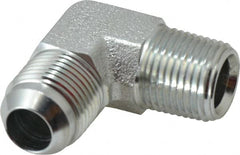 Eaton - 5/8" Tube OD x 1/2" NPT 37° Steel Flared Tube Male Elbow - Industrial Tool & Supply