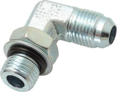 Eaton - 3/8" Tube OD, 37° Steel Flared Tube Straight Thread Elbow - 3/8 ORB, Flared to Male SAE O-Ring Ends - Industrial Tool & Supply