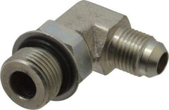 Eaton - 3/8" Tube OD, 37° Steel Flared Tube Straight Thread Elbow - 1/2 ORB, Flared to Male SAE O-Ring Ends - Industrial Tool & Supply