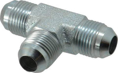 Eaton - 1/2" Tube OD, 37° Steel Flared Tube Union Tee - Flare x Flare x Flare Ends - Industrial Tool & Supply