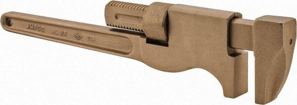 Ampco - 21" Aluminum Bronze Alloy Monkey Wrench - 4-1/8" Pipe Capacity - Industrial Tool & Supply