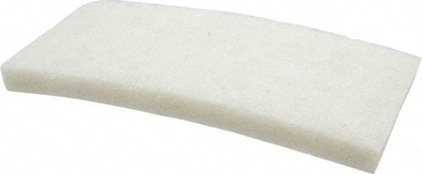 3M - 10" Long x 4-5/8" x 1" Thick Wide Cleansing Pad - Nonabrasive, Light-Duty, White - Industrial Tool & Supply