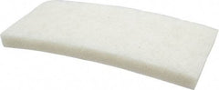 3M - 10" Long x 4-5/8" x 1" Thick Wide Cleansing Pad - Nonabrasive, Light-Duty, White - Industrial Tool & Supply