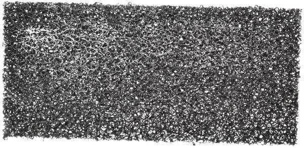 3M - 10" Long x 4-5/8" Wide x 1/2" Thick Cleansing Pad - Heavy-Duty, Black - Industrial Tool & Supply