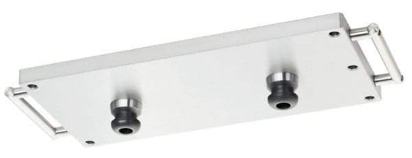 Schunk - Rectangular Aluminum CNC Clamping Pallet - 199mm Wide x 399mm Long x 25mm Thick - Industrial Tool & Supply