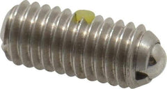 Gibraltar - M6x1.0, 3.5mm Ball Diam, 14mm Body Length, 1mm Max Ball Reach, Threaded Ball Plunger - Stainless Steel Body, Stainless Steel Ball, 2.02 Lb Initial End Force, 2.92 Lb Final End Force, Locking Element - Industrial Tool & Supply