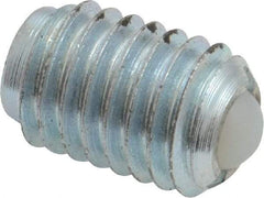 Gibraltar - 1/2-13, 0.281" Ball Diam, 0.75" Body Length, 0.072" Max Ball Reach, Threaded Ball Plunger - Steel Body, Nylon Ball, 3 Lb Initial End Force, 6 Lb Final End Force - Industrial Tool & Supply