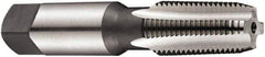 DORMER - 1/8-27 NPT Thread, 4 Flute Standard Pipe Tap - 70mm OAL, 19mm Thread Length, Bright Finish, High Speed Steel - Exact Industrial Supply