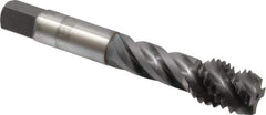 OSG - 5/8-11 UNC 4 Flute 3B Modified Bottoming Spiral Flute Tap - Vanadium High Speed Steel, TiCN Finish, 3-13/16" OAL, Right Hand Flute, Right Hand Thread, H3, Series 290 - Industrial Tool & Supply