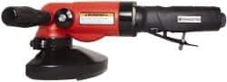Universal Tool - 5" Wheel Diam, 11,000 RPM, Pneumatic Angle & Disc Grinder - 5/8-11 Spindle, 26 CFM, Side Exhaust - Industrial Tool & Supply