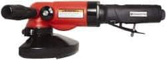Universal Tool - 5" Wheel Diam, 11,000 RPM, Pneumatic Angle & Disc Grinder - 5/8-11 Spindle, 26 CFM, Side Exhaust - Industrial Tool & Supply