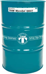 Master Fluid Solutions - Trim MicroSol 585XT, 54 Gal Drum Cutting & Grinding Fluid - Semisynthetic, For Aluminum Alloys, Cast Iron, Composites, Copper, Plastics, Steels & Titanium - Industrial Tool & Supply