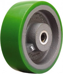 Hamilton - 6 Inch Diameter x 2 Inch Wide, Polyurethane on Cast Iron Caster Wheel - 1,200 Lb. Capacity, 2-1/4 Inch Hub Length, 1-7/16 Inch Axle Diameter, Plain Bore Bearing - Industrial Tool & Supply