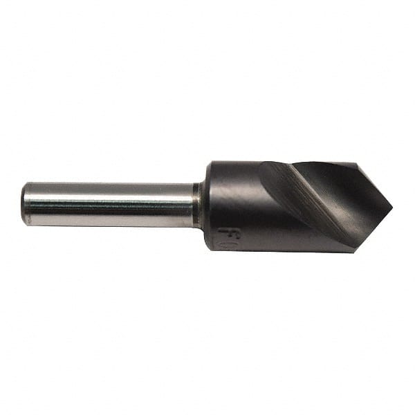 M.A. Ford - 1/8" Head Diam, 1/8" Shank Diam, 1 Flute 60° High Speed Steel Countersink - Industrial Tool & Supply