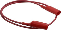 Pomona - Red Electrical Test Equipment Patch Cord - Use with Alligators Test Clips - Industrial Tool & Supply